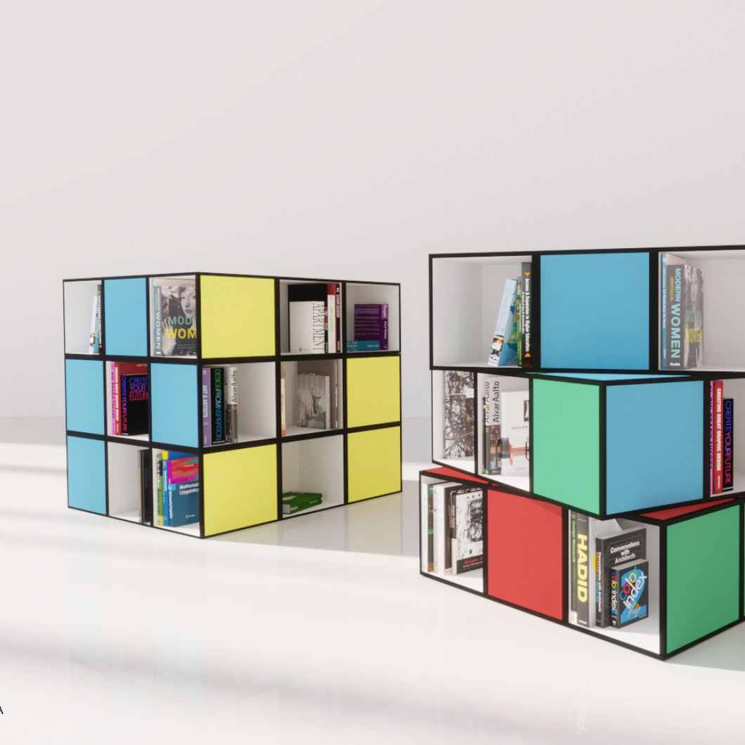 Rubook: the Rubik bookcase